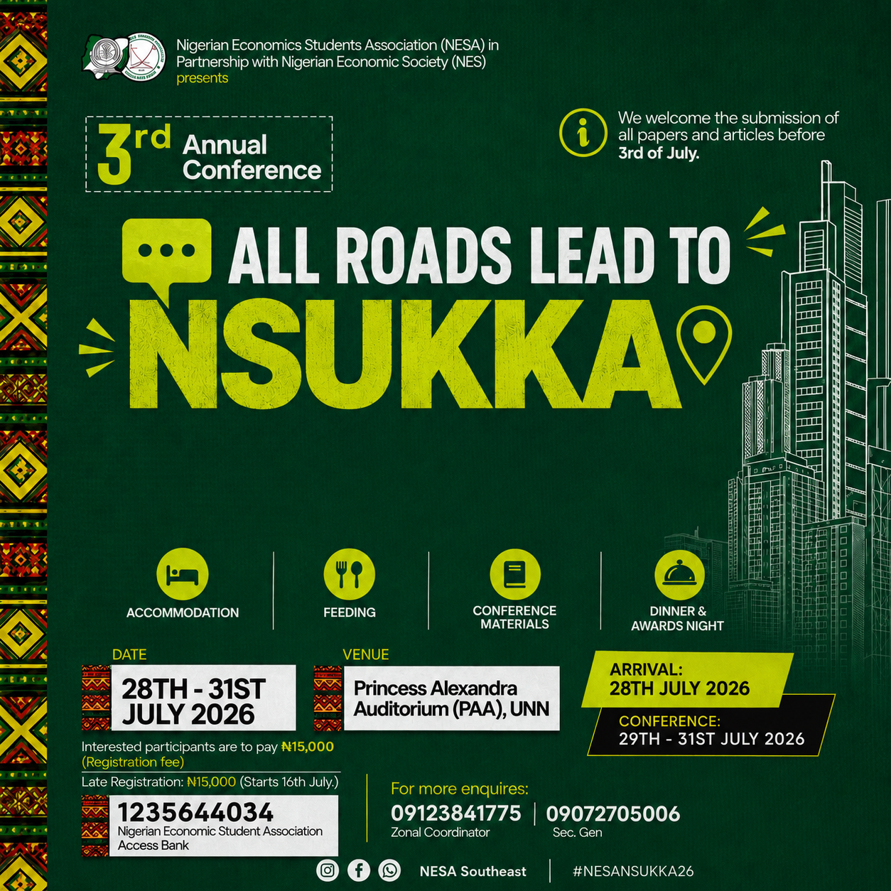 3rd Annual NESA Conference, Nsukka